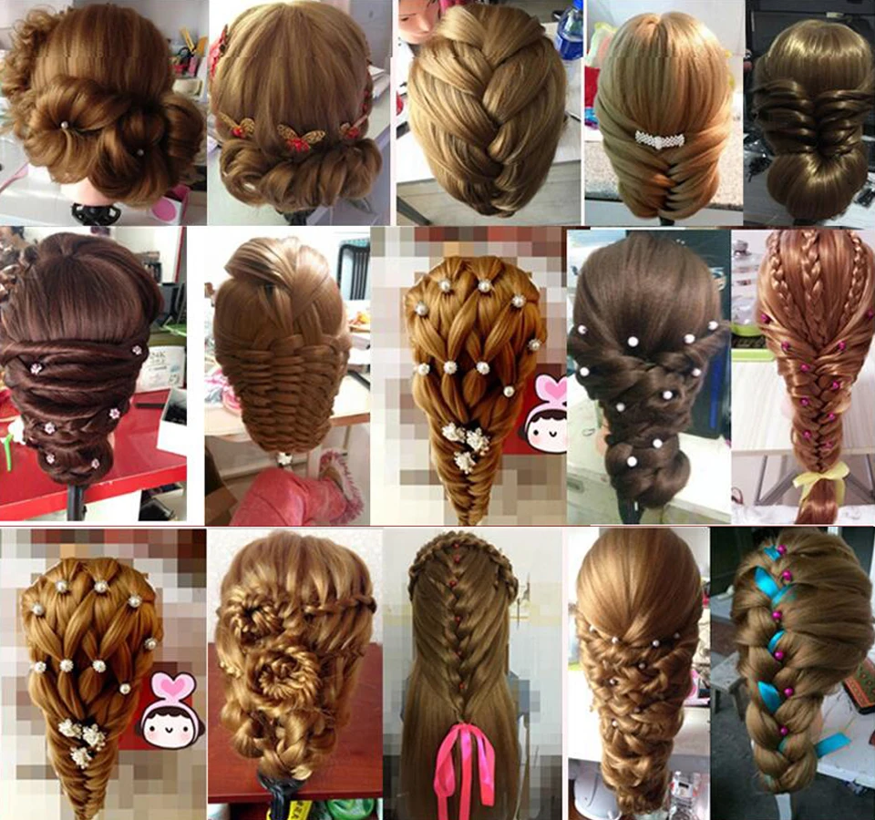 22 &quot90% настоящие человеческие волосы с головы манекена тренировка манекен