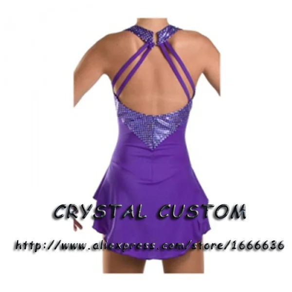 Профессиональное индивидуальное платье для фигурного катания красивое новое