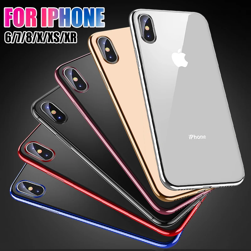 Чехол на айфон 7 Для чехол на айфон xr чехол на айфон 7 чехол на айфон 6 Для iphone 7 Чехол для iphone X 6 8 плюс Чехол для iphone Xs Max XR прозрачный Watanabe тонком тонкий Вернуться ТПУ чехол