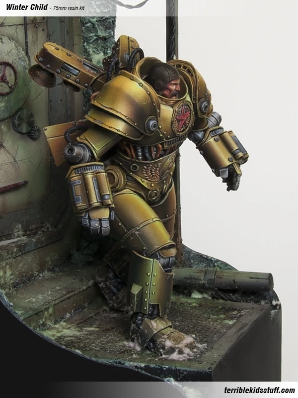 [Loong Way Miniatures] ужасные детские вещи зимняя детская миниатюрная смола 75