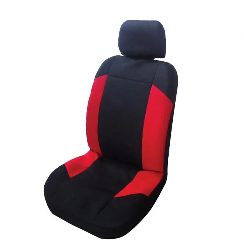 2pcs red Высококачественные чехлы для сидений автомобиля Универсальные подходят полиэфирные 3 мм композитная Губка Стиль автомобиля Лада внедорожник чехлы для сидений автомобиля - Название цвета: 2pcs red