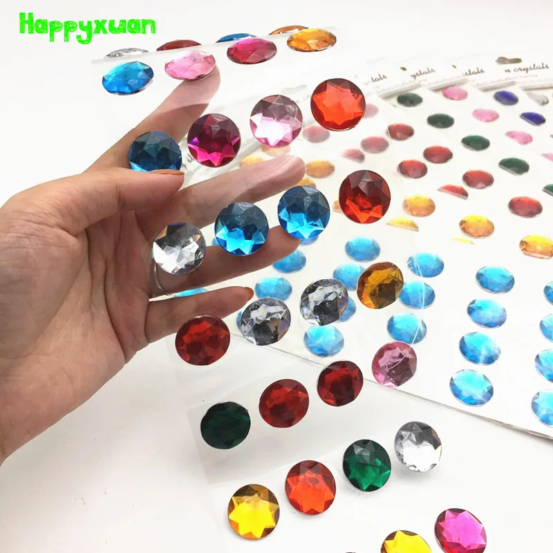 Наклейки на алмазные листы Happyxuan 8 шт./лот самоклеящиеся акриловые наклейки со
