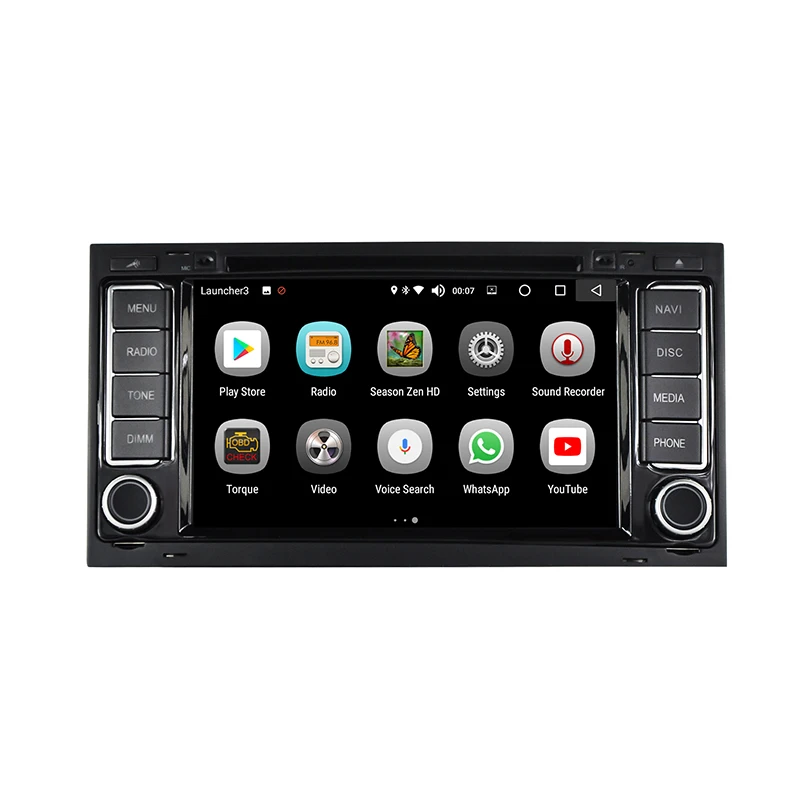 Автомобильный DVD плеер стерео радио Android 8 0 Bluetooth 7 дюймов сенсорный экран 4 Гб/32 ГБ