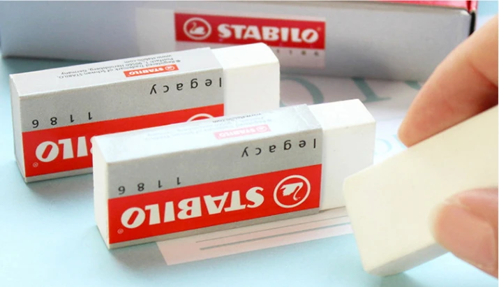 Ручки "Stabilo" 1191 1186 черный ластик чистая мягкая резиновая утка 1 шт./упак