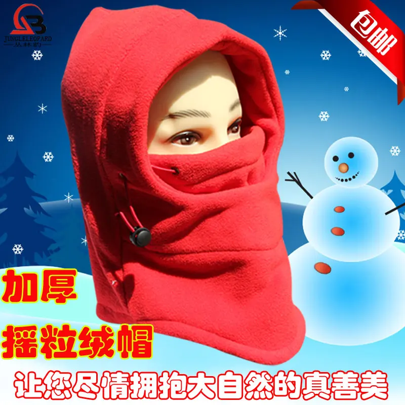 Настоящий флис джунгли Пантера открытый толстый CS маска для лица и шарф шляпа