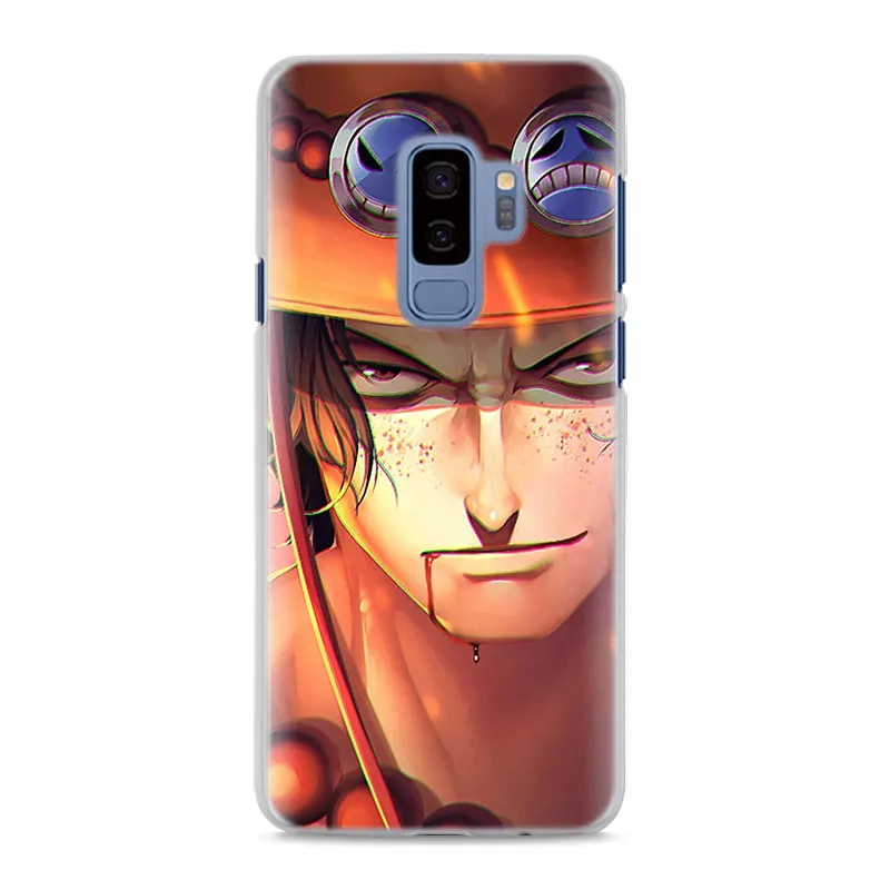 Одна деталь Луффи флаг логотип телефон чехлы для samsung Galaxy S10e S10 S8 S9 плюс M10 M20 M30 A50 S6 S7 края Жесткий Чехол