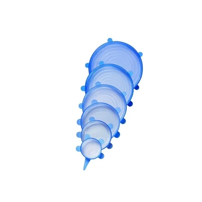 Food Stretch Lid set Силиконовый мешок для хранения многоразовый пакет с молнией морозильник приготовления свежих мешков, мягкая силиконовая крышка, пищевой герметичный контейнер для сумок - Цвет: Food Stretch Lid set