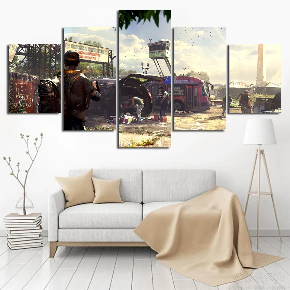 Стены искусства модульная фотографии hd принты на холсте Картины 5 штук игры Tom