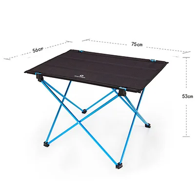 SC23275x56x53BU Складной Садовый Набор DIY Стол Стул Портативный Кемпинг БАРБЕКЮ Туризм Путешествия Открытый Набор Пикник Сверхлегкий - Цвет: SC23275x56x53BU