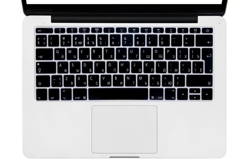 Русская британская Силиконовая клавиатура для Macbook Pro 13 &quotA1708 (2017 выпуск без