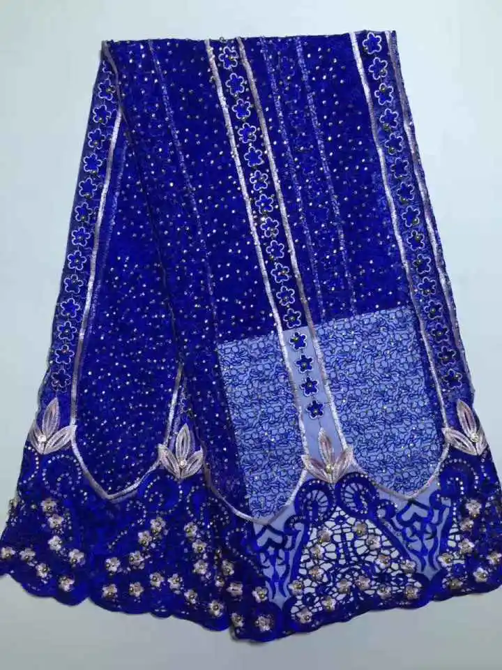 2017 Latest French Nigerian Laces Fabrics High Quality Tulle African Wedding Lace dp-2698 | Дом и сад