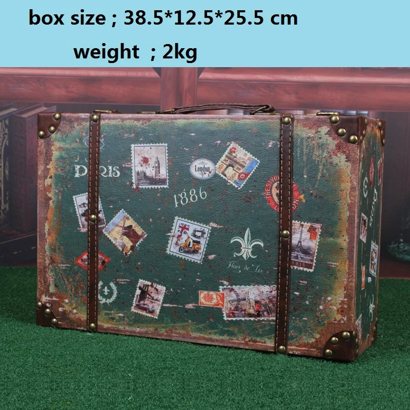 Коробка для хранения косметики органайзер кожаный чехол чемоданов|suitcase box|storage