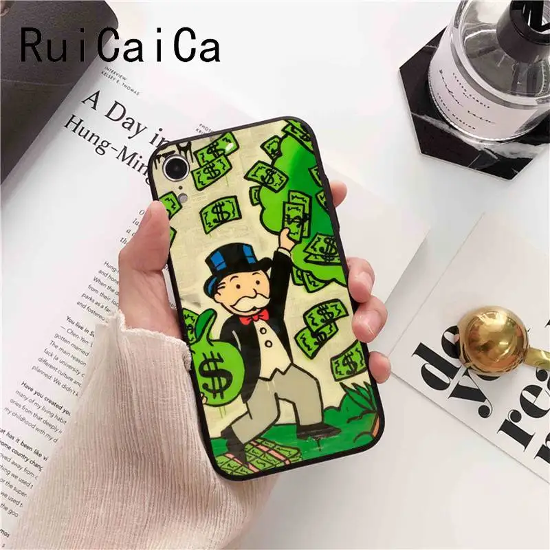 Чехол для телефона Ruicaica мягкий черный чехол iPhone X XS MAX 6 6s 7 7plus 8 8Plus 5 5S SE XR | Мобильные