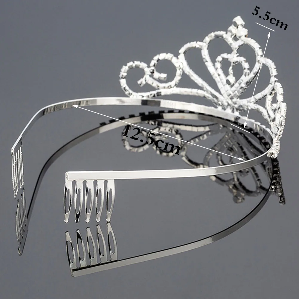 Роскошный свадебный Кристальные тиары и короны принцессы queen Pageant тиара для выпускного вечера Свадебный ободок аксессуары для волос