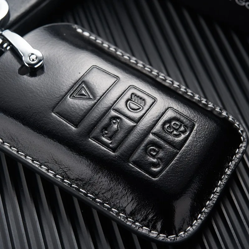 Кожаный чехол для брелка с ключом Land Rover 2018 Range Sport New Discover 5 ключ держатель перчатки