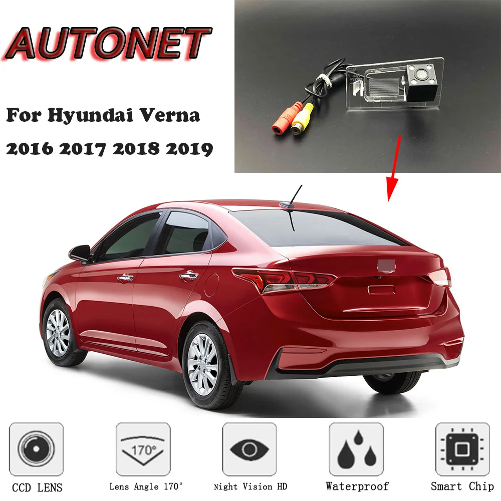 Камера заднего вида AUTONET для Hyundai Verna 2016 2017 2018 2019 камера ночного видения/номерного