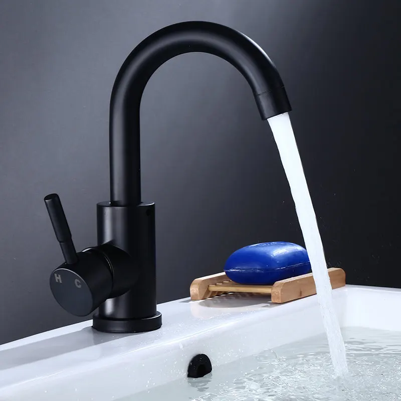

Kitchen Sink Faucets 304 Stainless Steel Kitchen Sink Mixer Taps Hot and Cold 360 Degree Rotation Water Taps Torneira Cozinha