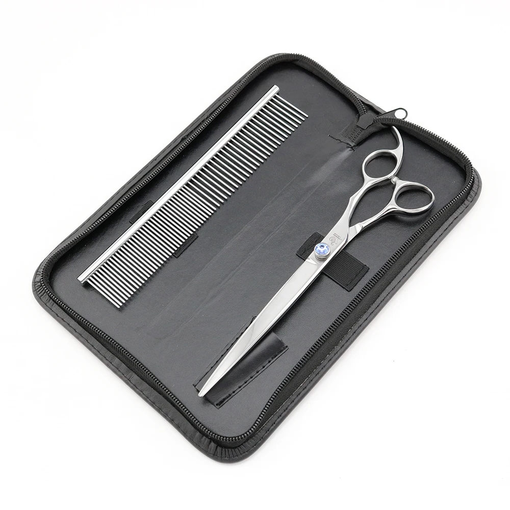 Professional Pet dog Grooming Scissors 8 Inch Dog Shears Thinning curved Blue Stone Lyrebird HIGH CLASS NEW | Красота и здоровье