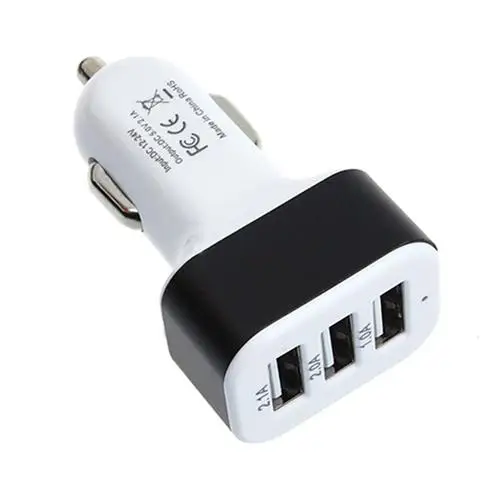 Универсальный светодиодный индикатор с 3 портами USB для быстрой зарядки iPhone Samsung
