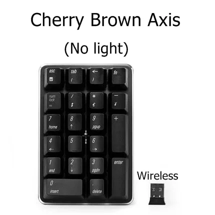 Cherry Brown Axis Все новые Magicforce Smart 21 ключ 2,4G Беспроводная Механическая цифровая клавиатура ноутбук, настольный компьютер, беспроводная клавиатура - Цвет: Cherry Brown Axis
