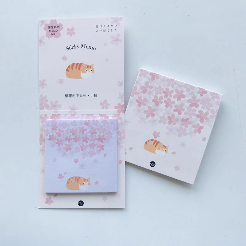 30 страниц Kawaii Cat& Sakura блокноты для заметок планировщик студенческие Канцтовары, блокнот для школы и офиса