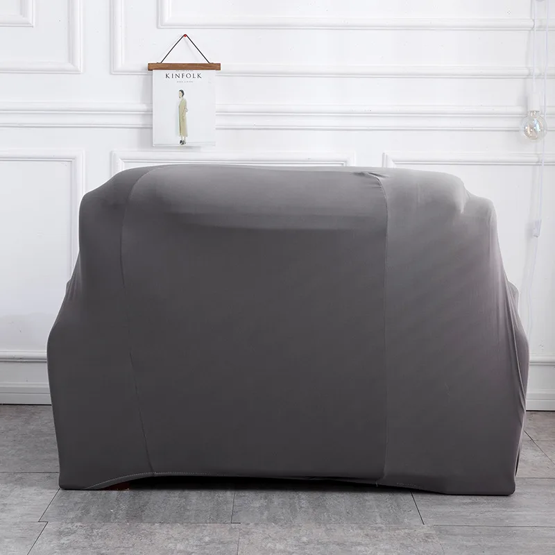 Grey Color Elastic Couch Sofa Cover Loveseat Covers for Living Room Sectional Slipcover Armchair Furniture | Дом и сад