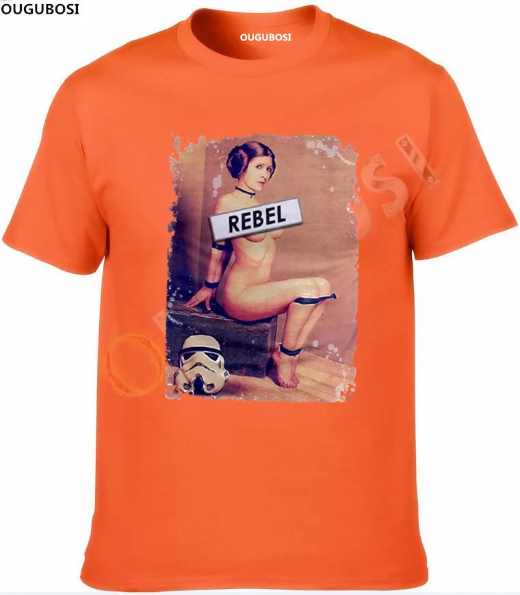 New Arrival Princess REBEL T shirt Star Funny cotton Men's t-shirt Custom fitness Hipster tee | Мужская одежда