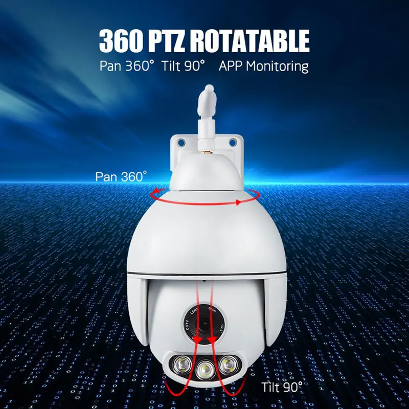 2.0MP 16X Zoom WIFI IP камера 1080P наружная Водонепроницаемая ONVIF Беспроводная CCTV