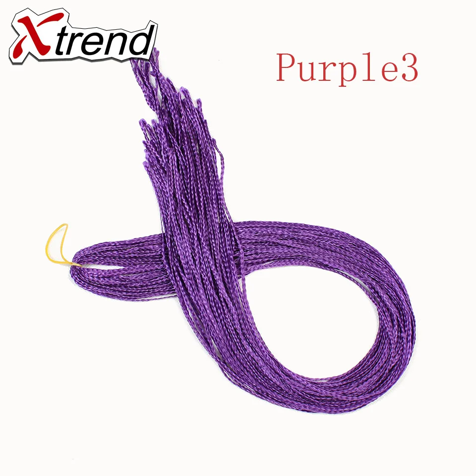 Xtrend синтетические Zizi крючком косички волос 28 прядей чистый черный розовый фиолетовый коробка косички Розовый Наращивание волос высокая температура - Цвет: P1B/30