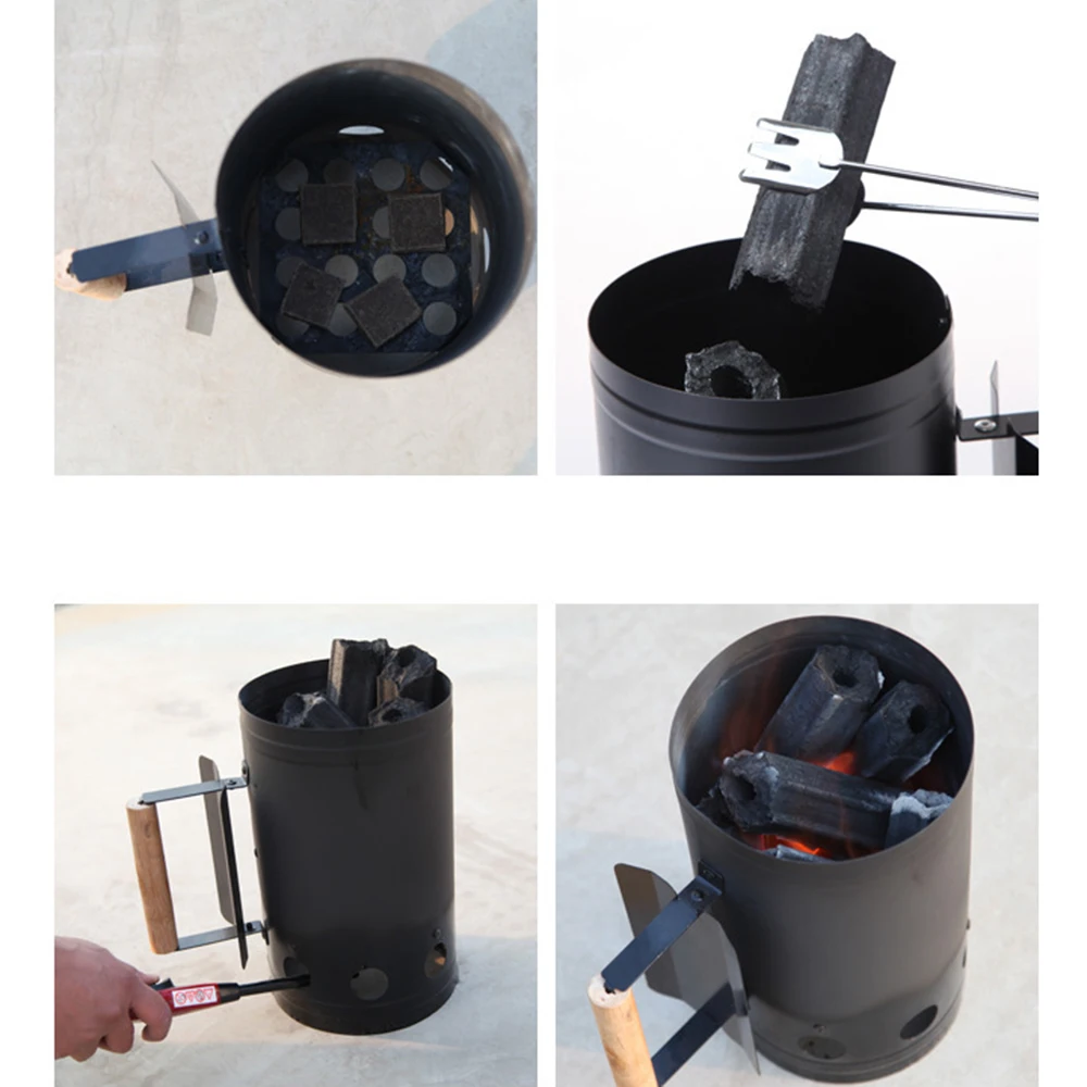 Воспламенитель для барбекю на древесном угле садовое ведро кемпинга гриль | Дом и