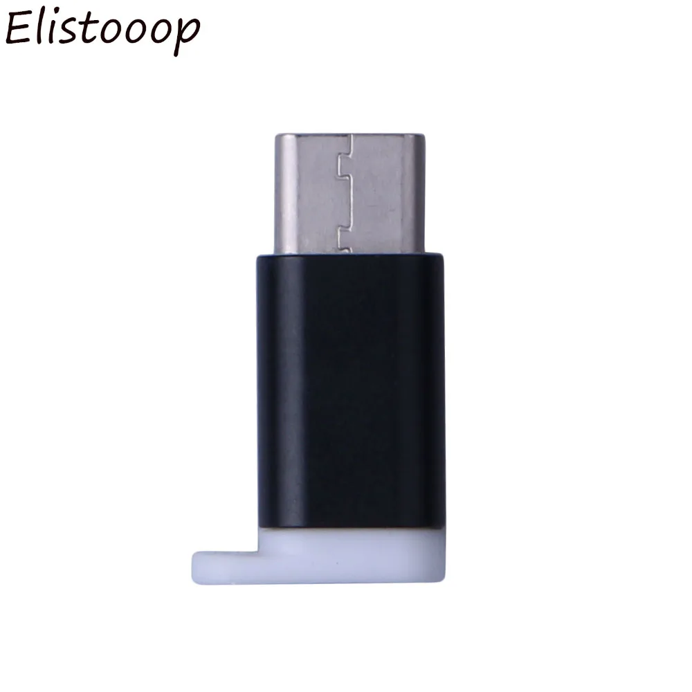 Elistooop Тип C разъем USB 3 1 штекер на Micro гнездо адаптер для передачи данных Конвертер