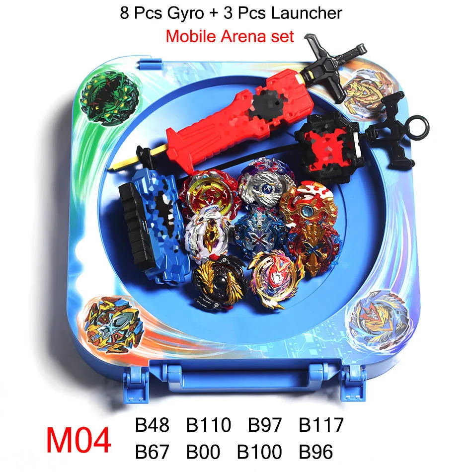 Комбинированный мобильный бейблейд, Арена Burst набор игрушек Beyblades Арена Bayblade Metal Fusion 4D с пусковой Спиннеры