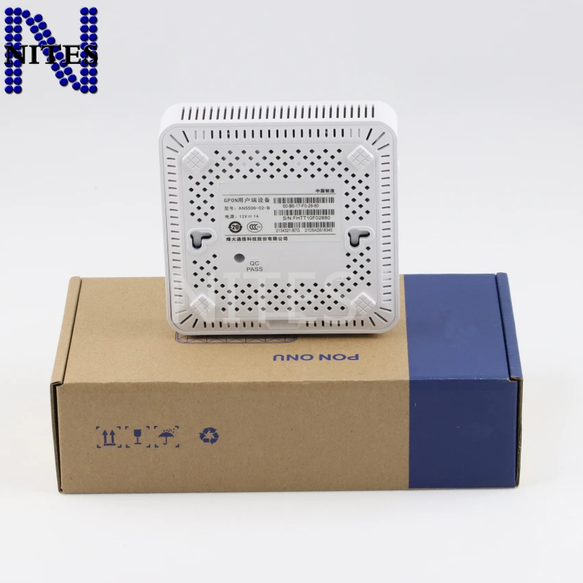 Оригинальный Новый F H AN5506-02-B 2 * LAN порты и разъёмы + 1 телефон GPON ONT AN5506-02 белый цвет
