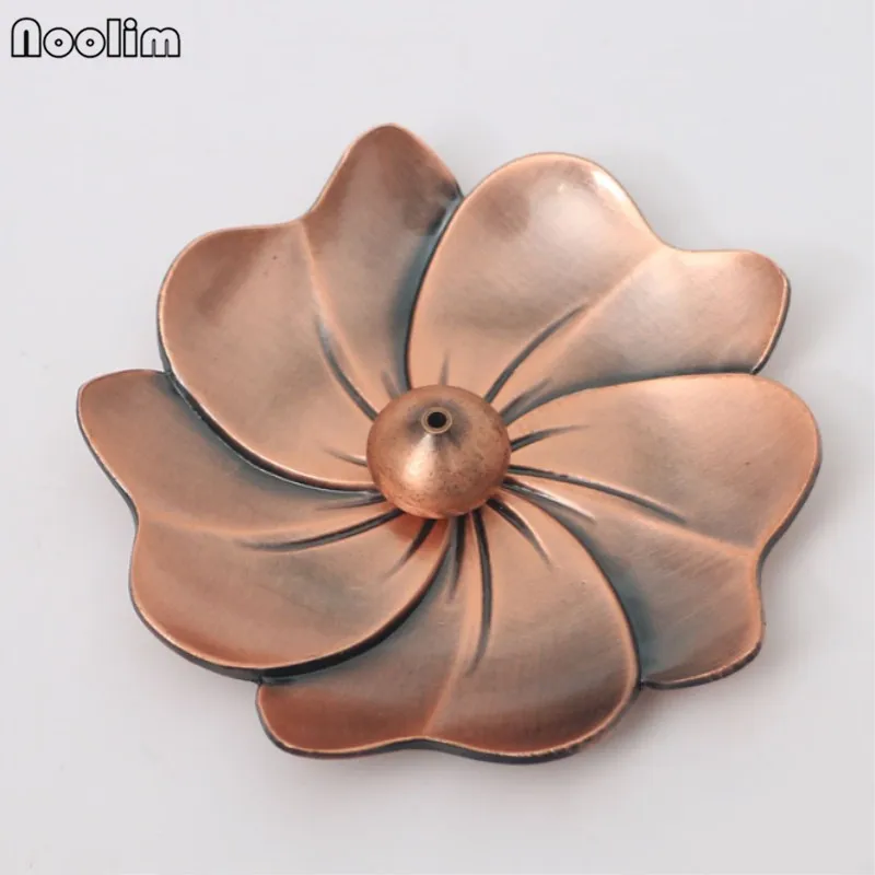 Red copper 01 NOOLIM вишневая курильница медный сплав домашняя комната ароматические свечи сандаловая ароматическая палочка креативная Античная курильница - Цвет: Red copper 01
