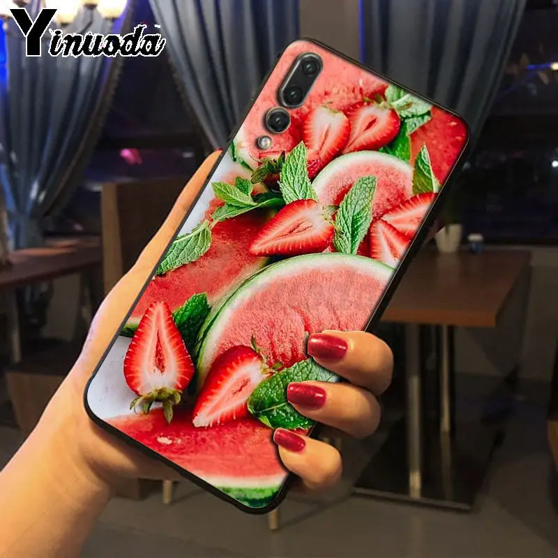 Printing Drawing Fruit Strawberry Watermelon phone case for Huawei P20pro mate10 p10plus honor 20 8x 7A nova3i mate20lite funda | Мобильные