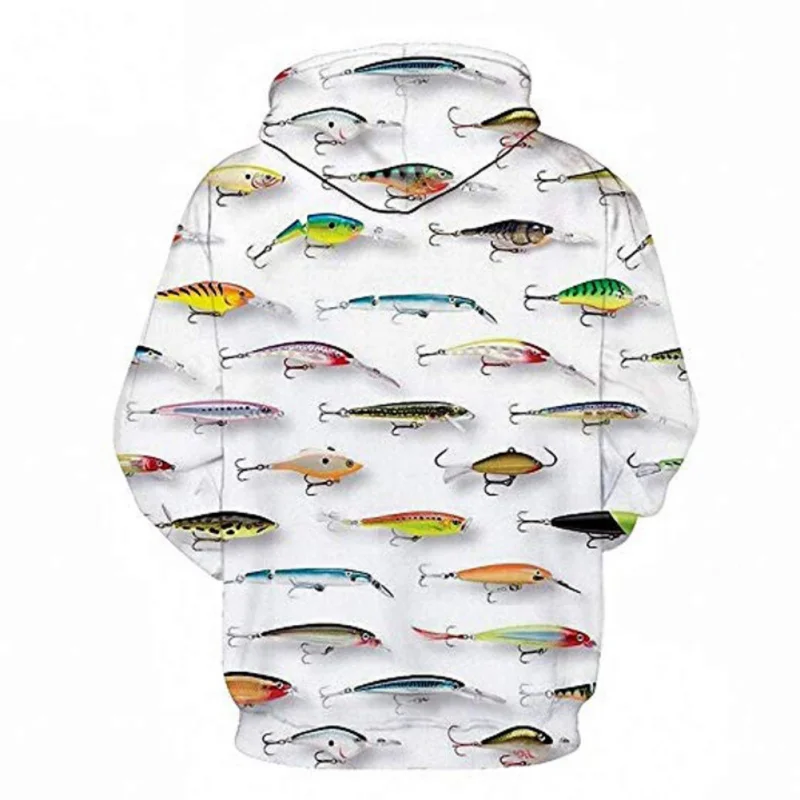 3D Новая цифровая печать толстовка с аппликацией рыбы бейсбольная Джерси три