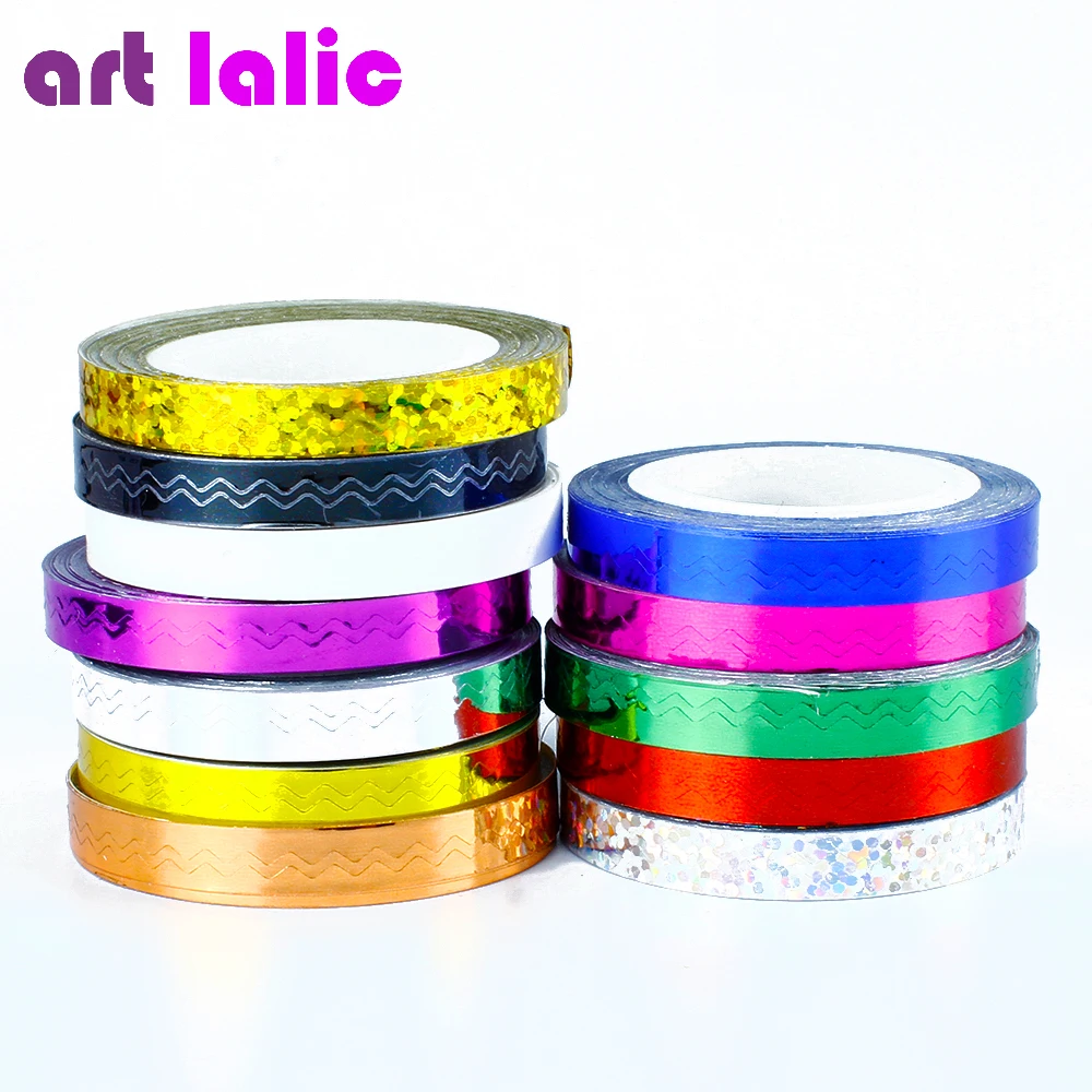 2 шт./компл. рулоны ленты для зачистки волн линии полосы Декор Наклейки