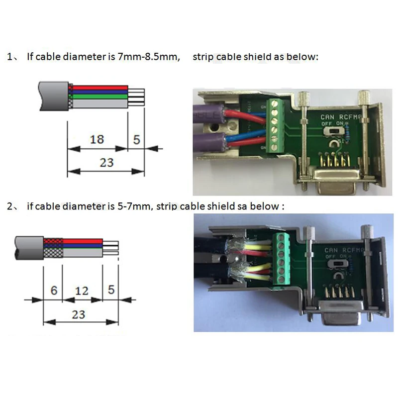 Интерфейсные разъемы CAN bus стандартный промышленный соединитель связи