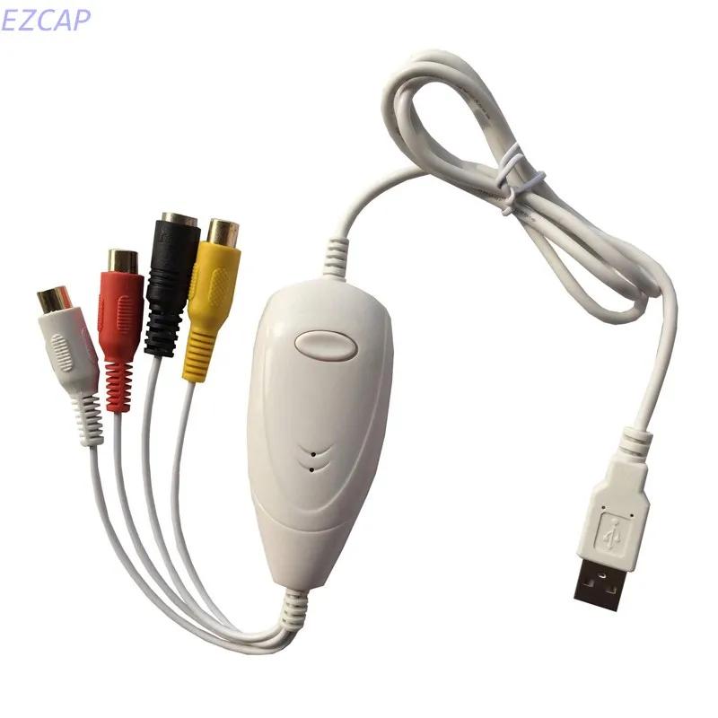 Ezcap1568 USB2.0 Audio Grabber Захват аналогового видео с VHS V8 Hi8 8 мм видеокамеры ТВ STB цифровой
