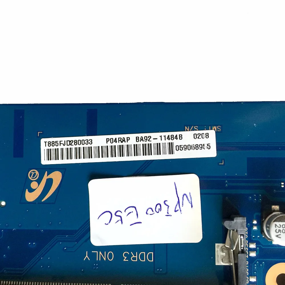 Отлично подходит для samsung NP300E5C материнская плата портативного компьютера с