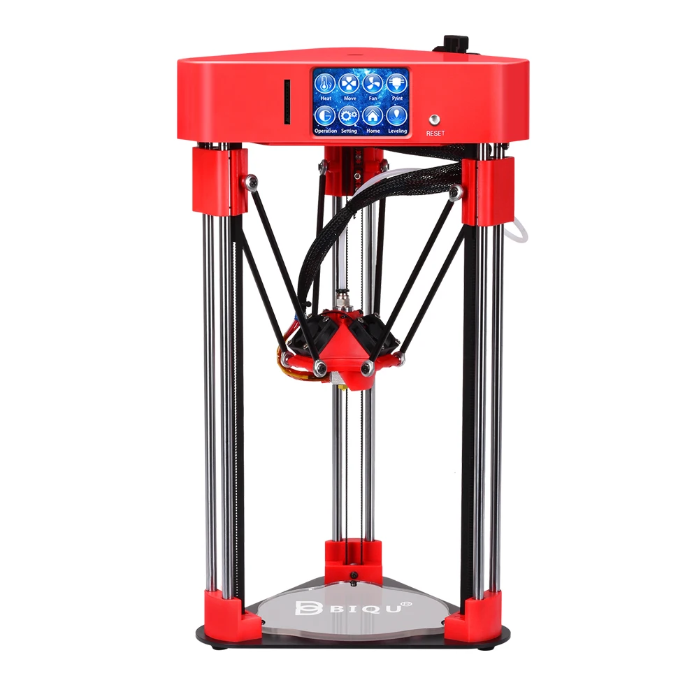 BIQU mini magician impressora delta 3d printer kits frame full assmbly multicolor with HD Touch screen 32 bit 3d printer board