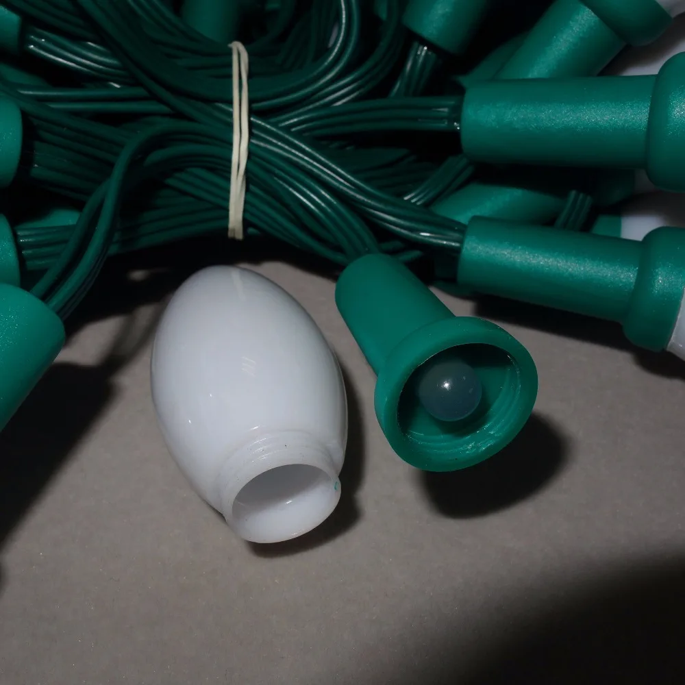 50 узлов адресуемых RGB DC12V WS2811 светодиодные рождественские пиксели струны света 4