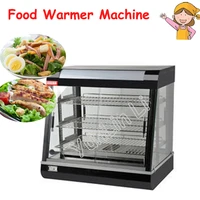 stainless steel electric food warmer commercial three layers keep food warm heated display cabinet warming showcase fy 601