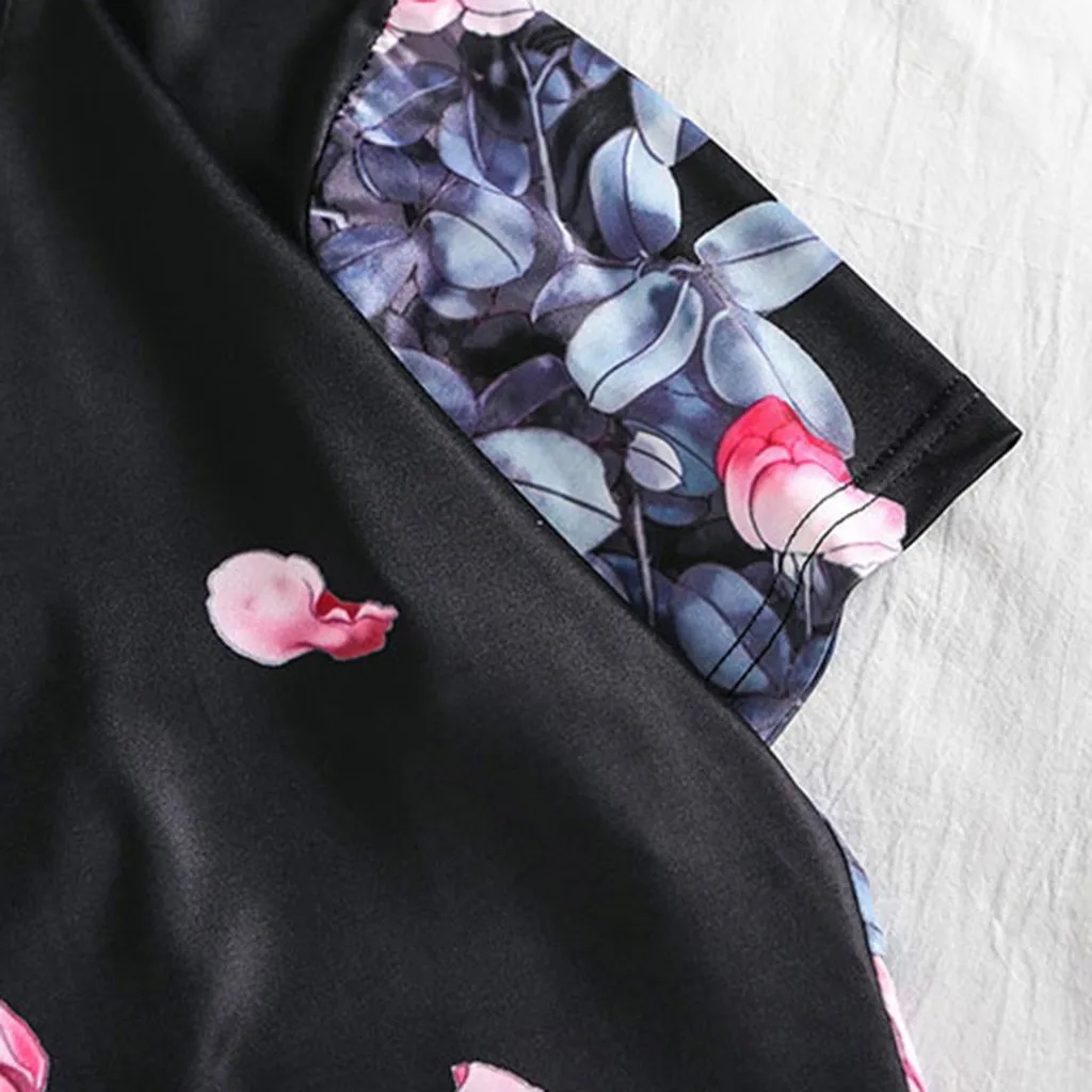 2019 новая весенняя Красивая Повседневная футболка с цветочным принтом для