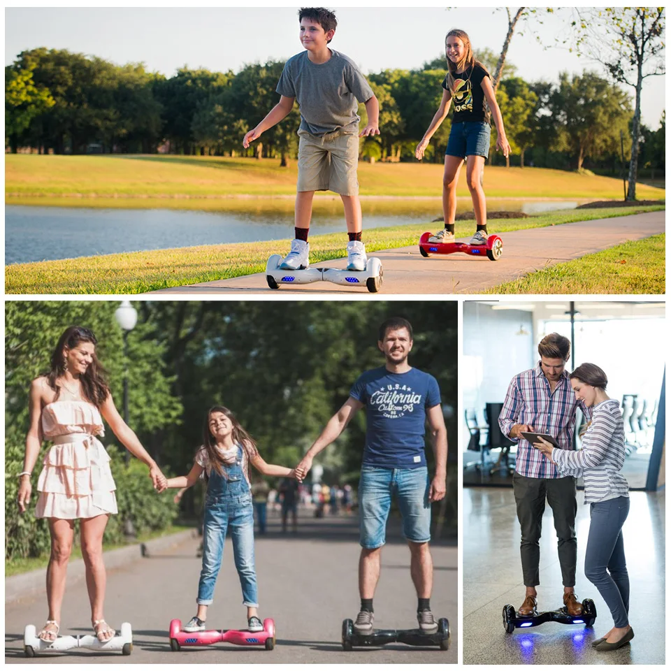 Европейский склад Oxboard Ховерборд 6 5 дюймов Розовый Электрический скейтборд