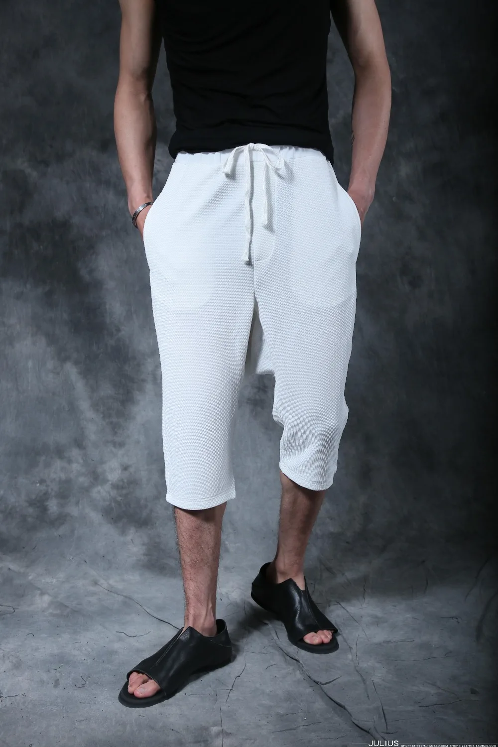 Новинка 2017 Мужская одежда модные волосы стиль капри брюки повседневные певица