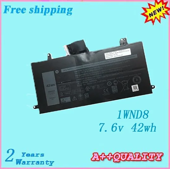 100% абсолютно новый 1WND8 Аккумулятор для ноутбука Dell LATITUDE 5285 7 6 v 42wh