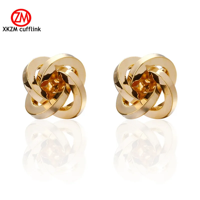 Ювелирные изделия XKZM модельные запонки с золотым узлом для мужчин