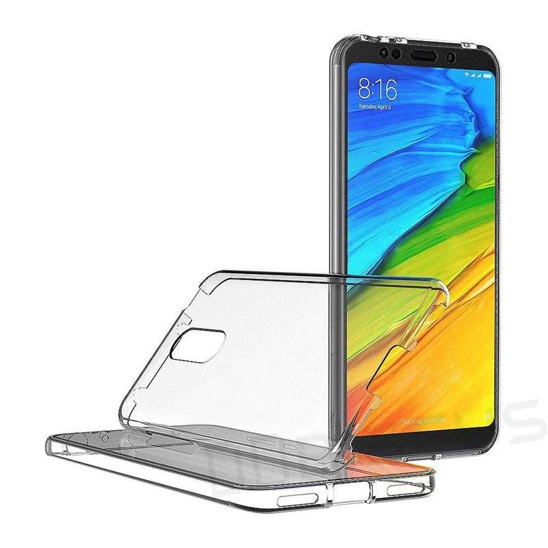 Для Xiaomi Mi A1 5X 360 градусов корпус полное покрытие защита Мягкий ТПУ чехол Redmi 5 Plus 4A