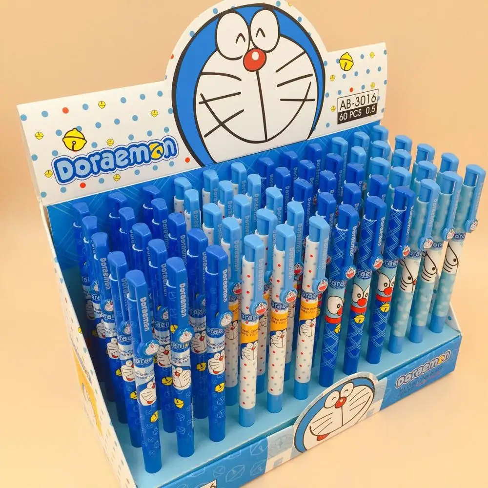 Шариковая ручка Doraemon 4 шт./лот шариковая с синими чернилами и мультяшными
